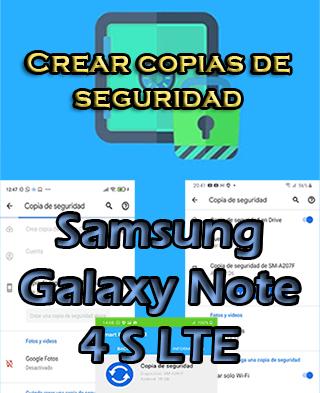Cómo hacer copias de seguridad del Samsung Galaxy Note 4 S LTE
