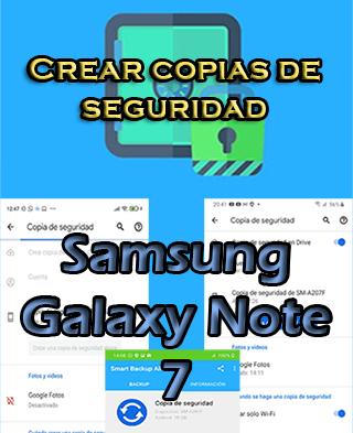 Cómo hacer copias de seguridad del Samsung Galaxy Note 7