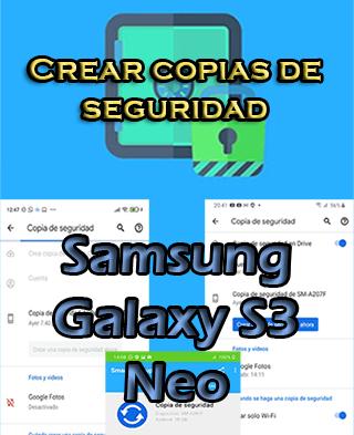 Cómo hacer copias de seguridad del Samsung Galaxy S3 Neo