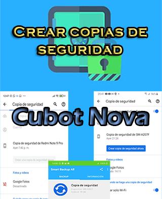 Cómo crear copias de seguridad en Cubot Nova