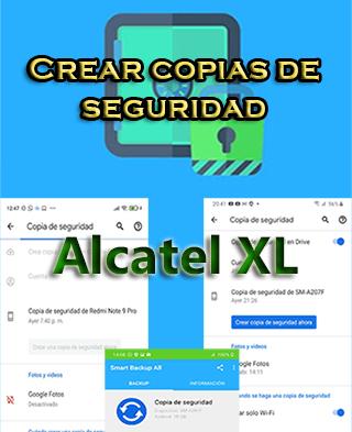 Cómo hacer copias de seguridad en el Alcatel XL
