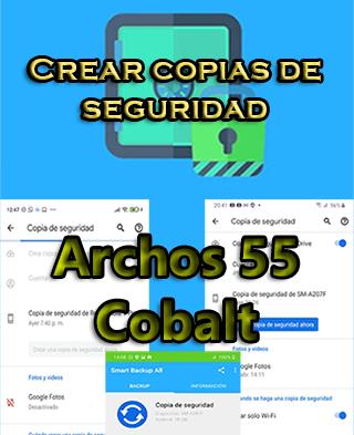 Cómo crear copias de seguridad en el Archos 55 Cobalt Plus