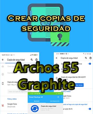 Cómo crear copias de seguridad en el Archos 55 Graphite