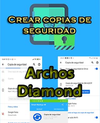 Cómo crear copias de seguridad en el Archos Diamond