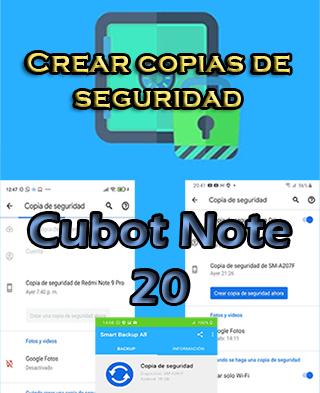 Cómo crear copias de seguridad en el Cubot Note 20