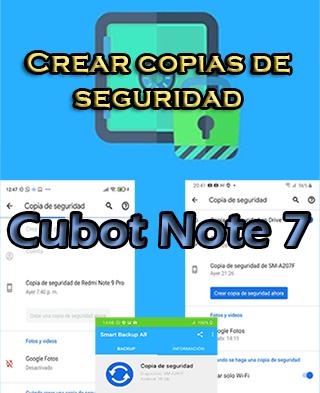 Cómo hacer copias de seguridad en el Cubot Note 7