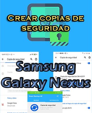 Cómo hacer copias de seguridad en el Samsung Galaxy Nexus