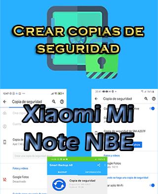Cómo hacer copias de seguridad en el Xiaomi Mi Note NBE