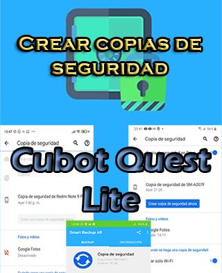 Cómo hacer backups en el Cubot Quest Lite