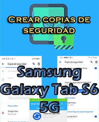 Cómo crear backups en el Samsung Galaxy Tab S6 5G