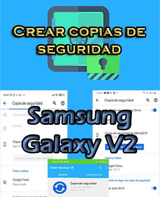 Cómo crear copias de seguridad en el Samsung Galaxy V2