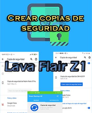 Cómo hacer backups del Lava Flair Z1