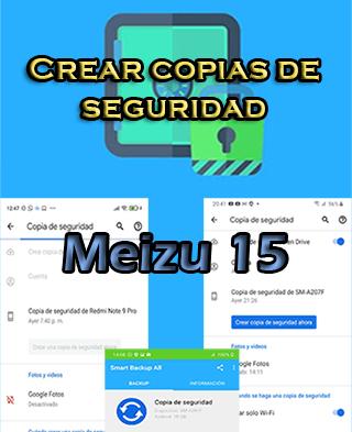 Cómo hacer backups en el Meizu 15