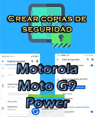 Cómo crear backups en el Motorola Moto G9 Power