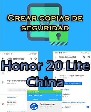 Cómo hacer backups en Honor 20 Lite China