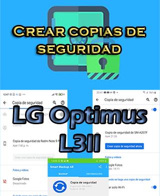 Cómo crear copias de seguridad del LG Optimus L3II