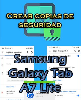 Cómo crear copias de seguridad del Samsung Galaxy Tab A7 Lite