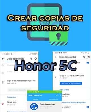 Cómo crear backups en el Honor 5C