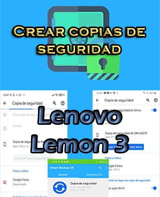 Cómo hacer backups en el Lenovo Lemon 3
