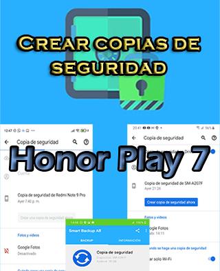 Cómo hacer copias de seguridad del Honor Play 7