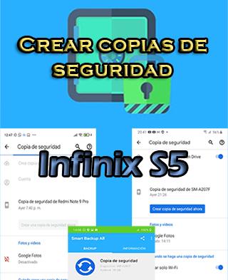 Cómo crear copias de seguridad del Infinix S5