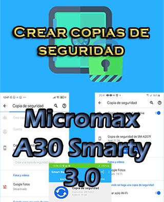 Cómo crear copias de seguridad del Micromax A30 Smarty 3.0