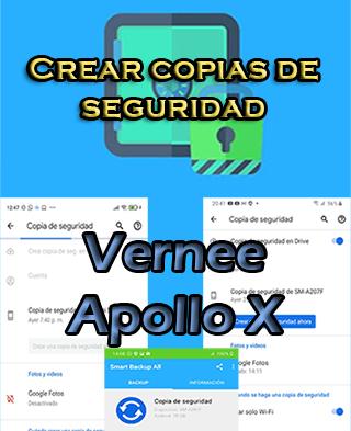 Cómo crear copias de seguridad en Vernee Apollo X