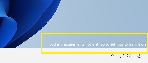 Cómo Eliminar mensaje No se cumplen los requisitos del sistema de Windows 11